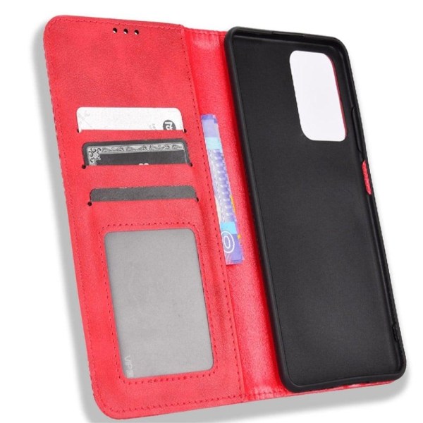 Bofink Vintage Alcatel 1B (2022) nahkakotelo - Punainen Red