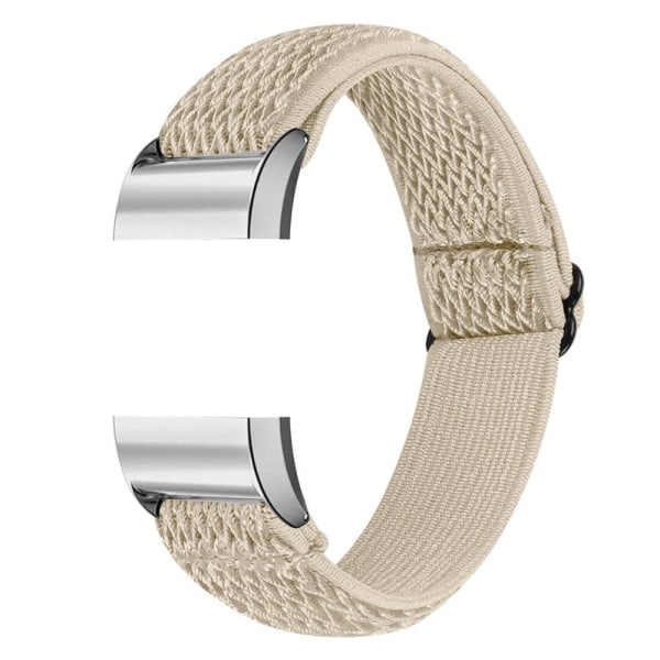 Fitbit Charge 2 elastiskt klockarmband i nylon - Aprikos Brun