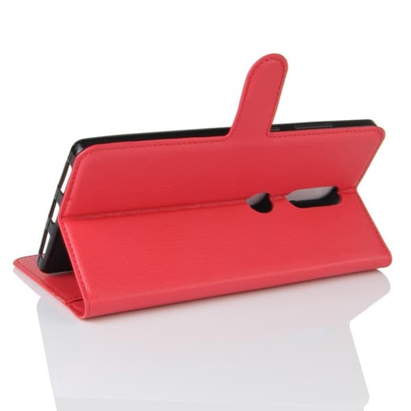 Lenovo Phab 2 Plus Lommebok Lær Flip Etui - Rød Red