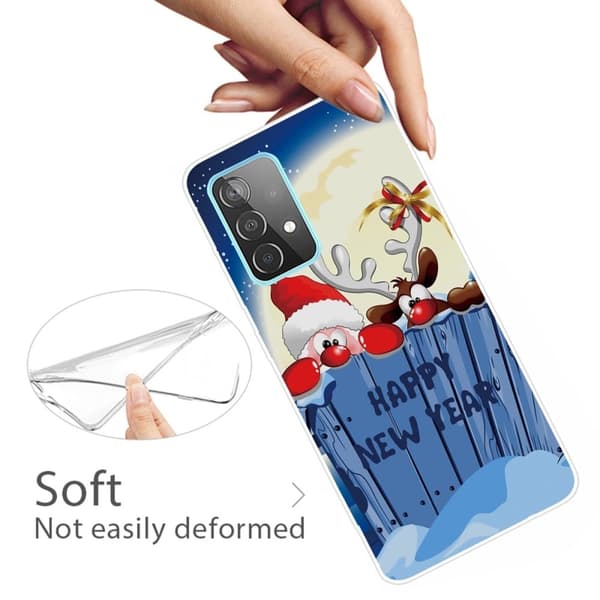 Juletaske til Samsung Galaxy A72 5G - Hemmelig Julemand Og Rensdyr Multicolor