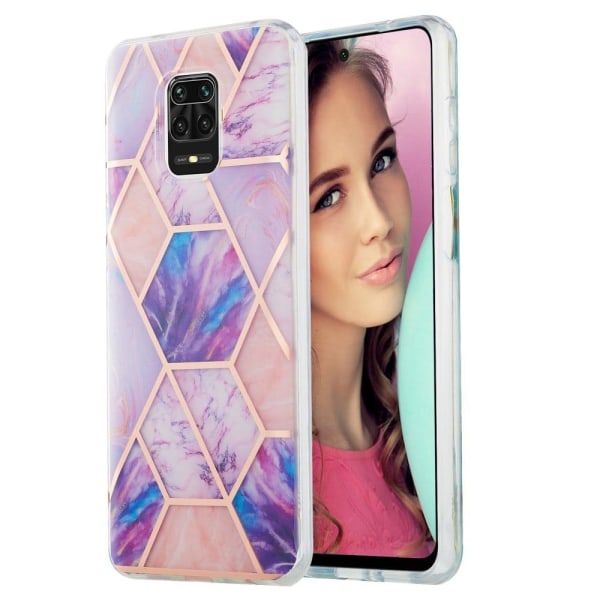 Marble Xiaomi Redmi Note 9 Pro Max / 9 Pro / 9s Etui - Lyselilla Purple