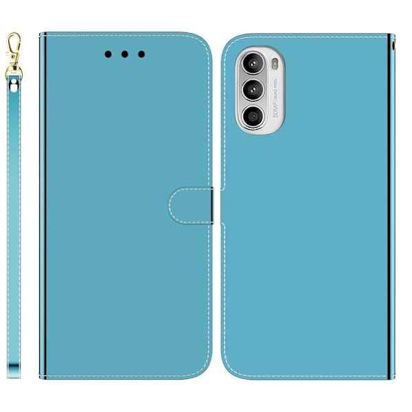Mirror Motorola Moto G52 fodral - Blå Blå