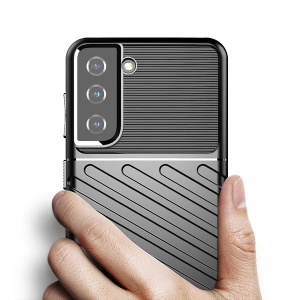 Thunder Samsung Galaxy S21 Etui - Svart Black