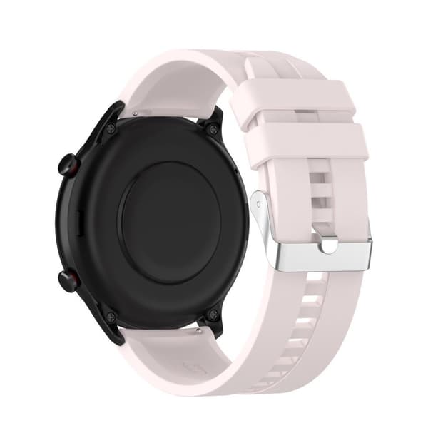 22mm silikoninen ranneke Amazfit-laitteille - Vaalea Pinkki Pink