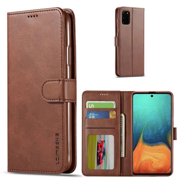 LC.IMEEKE Samsung Galaxy A41 Flip Etui - Kaffe Brown