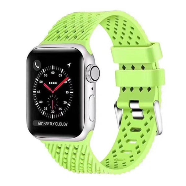 Apple Watch Series 5 44mm cool silicone watch band - Green Grön