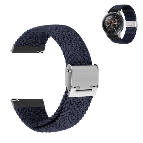 22mm Universal elastic nylon watch strap - Midnight Blue Blå