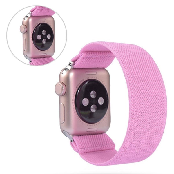 Apple Watch Series 6 / 5 44mm simple nylon watch band - Light Pi Pink
