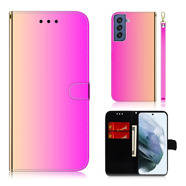 Mirror Samsung Galaxy S21 FE fodral - Rosa Rosa