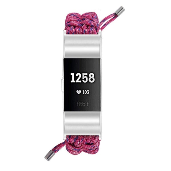 Fitbit Charge 2 flettet rem - Rose Pink