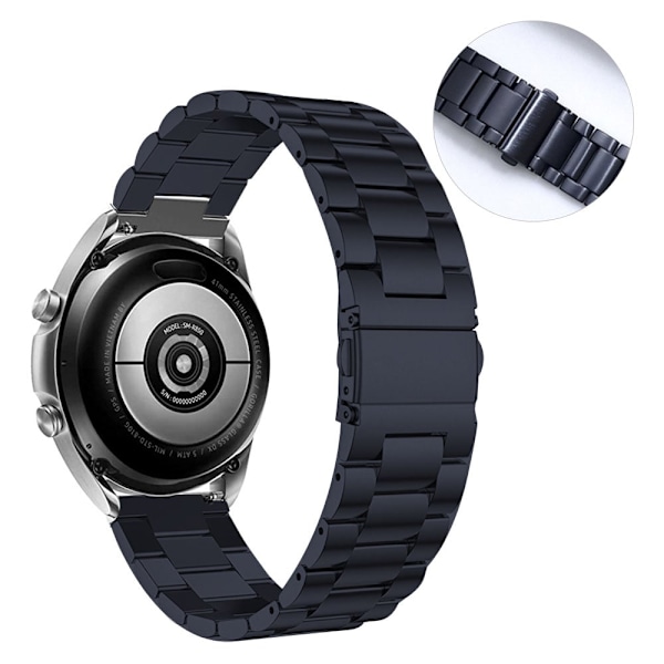 22 mm Universal klockarmband i titanlegering + rostfritt stål - Svart Svart