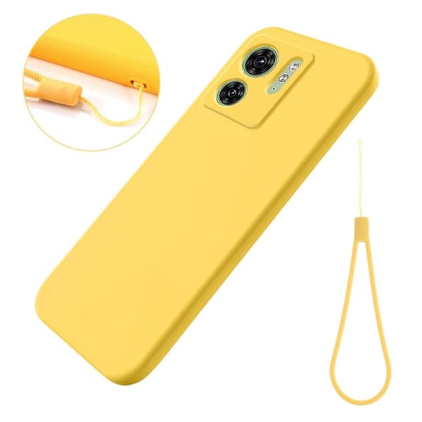 Matte Liquid Motorola Edge (2023) silikone cover - Gul Yellow