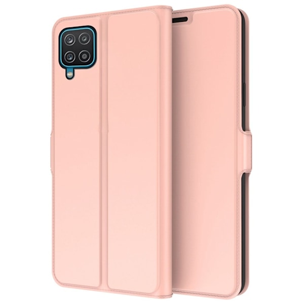 Smidigt och tunt PU-läder Samsung Galaxy A12 5G fodral - Rosa Rosa