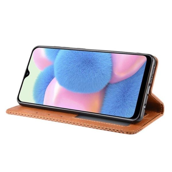 Bofink Vintage Samsung Galaxy A41 leather kotelot - Ruskea Brown