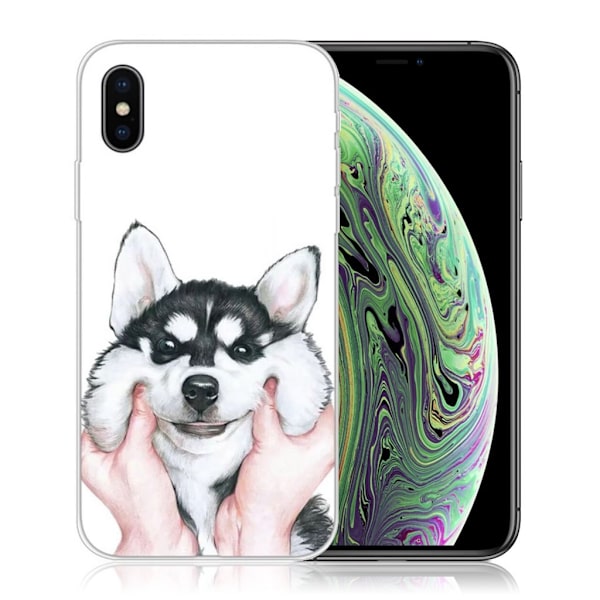 Etui med mønsterprint til iPhone XS - Huhimmel Multicolor