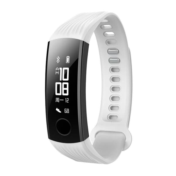 Huawei Honor Armbånd 3 Silikon Klokkereim - Hvit White