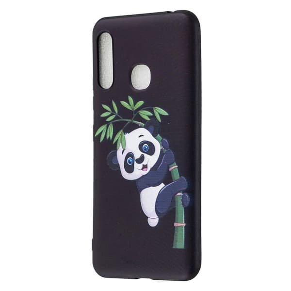 Imagine Samsung Galaxy A70e deksel - Panda Multicolor