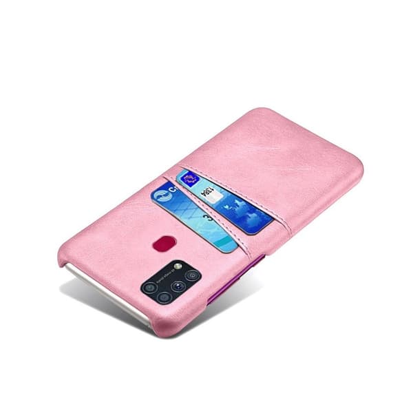 Dual Card etui - Samsung Galaxy M31 - Pink Pink