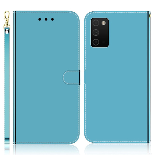 Mirror Samsung Galaxy A03s Flip Etui - Blå Blue