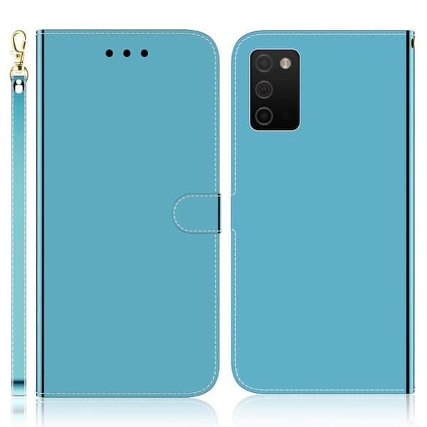 Mirror Samsung Galaxy A03s Flip Suojakotelo - Sininen Blue