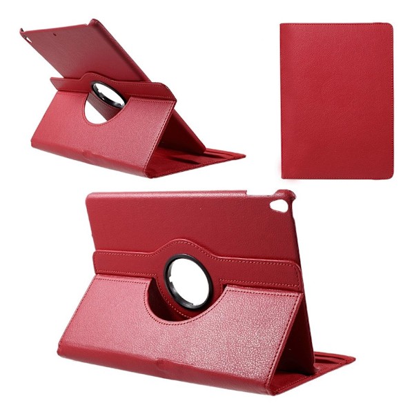 iPad Pro 10.5 Læder etui med roterende stand - Rød Red