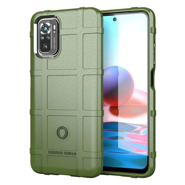 Rugged Shield case - Xiaomi Redmi Note 10S / Note 10 - Grøn Green