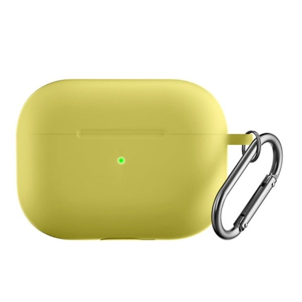 AirPods Pro 2 silikonfodral med spänne - Gul Gul
