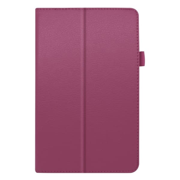 Lenovo Tab M8 Litchi Lær Flippetui - Lilla Purple
