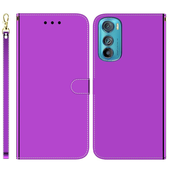 Mirror Motorola Edge 30 flip case - Violetti Purple