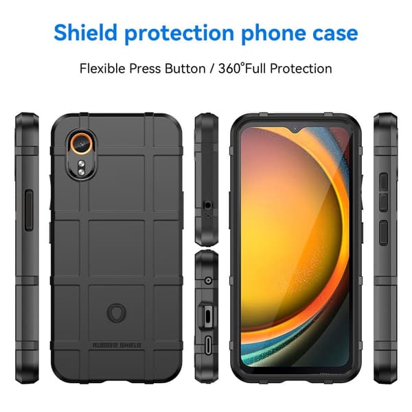 Rugged Shield Samsung Galaxy Xcover 7 deksel - Svart Black