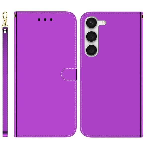 Mirror Samsung Galaxy S23 Flip Etui - Lilla Purple