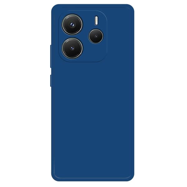 Xiaomi Redmi Note 14 5G Fleksibelt etui Rett kantbeskyttelse Telefondeksel - Safir Blue