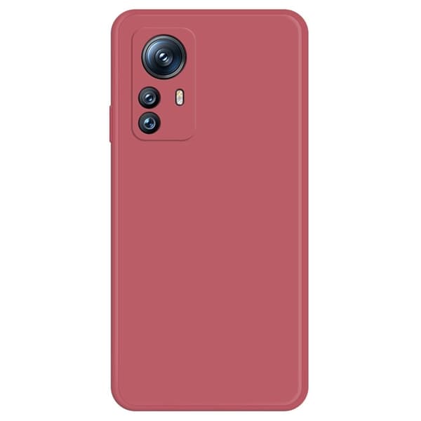 Avfaset anti-drop gummiert deksel for Xiaomi 12S Pro / 12 Pro - Rød Red