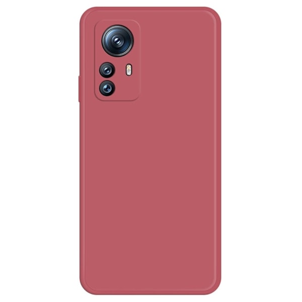 Viistetty pudotuksenesto kumipäällysteinen kansi Xiaomi 12S Pro / 12 Pro - Punainen Red