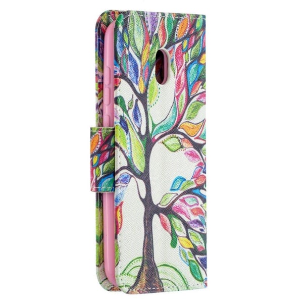 Wonderland Nokia C1 Plus Flip Etui - Farverig Træ Multicolor