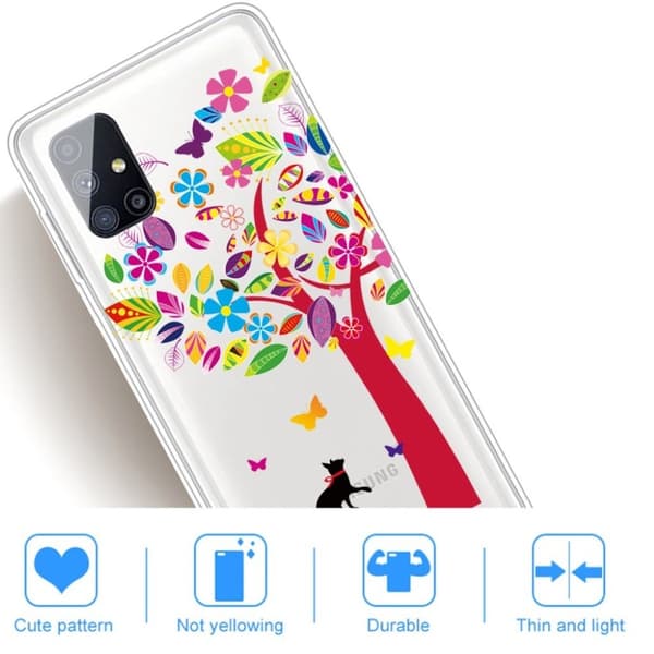 Deco Samsung Galaxy M51 kotelot - Värikäs Puu Multicolor