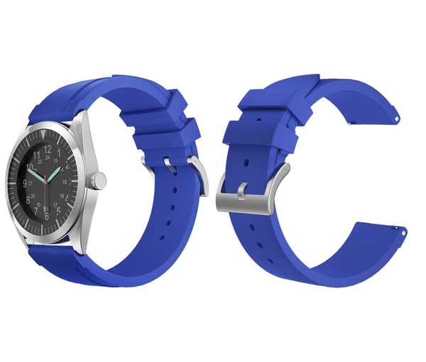 22 mm Bofink® luksuriøs klokkerem i silikon - Blå Blue