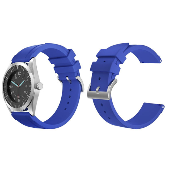 22mm Bofink® luksus silikone urrem - Blå Blue