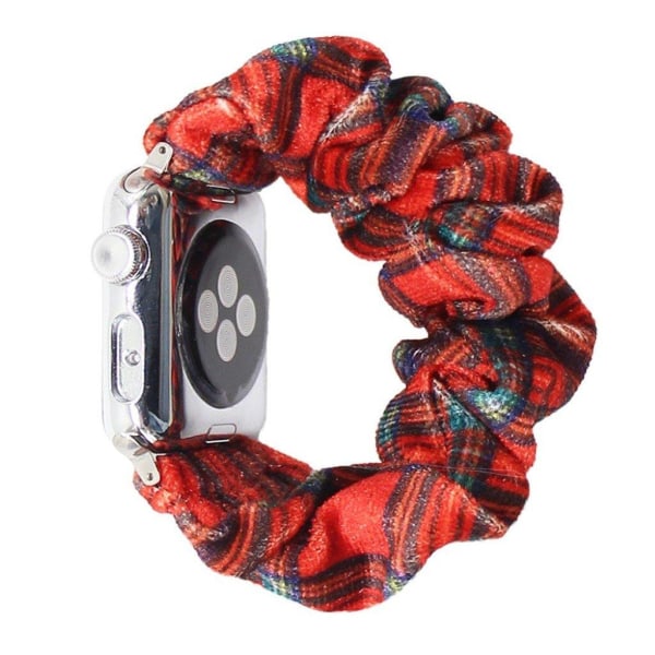 Apple Watch Series 6 / 5 44mm pulserende hårbåndsarmbånd - Rød Ternet Mønster Red