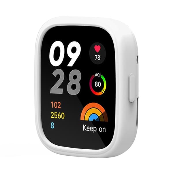 Xiaomi Redmi Watch 3 Silikonetui Smart Watch Beskyttende deksel - Hvit White