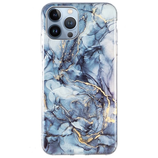 Marmormotiv iPhone 13 Pro skal - Grå Silvergrå