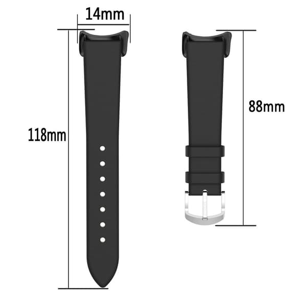 Xiaomi Smart Band 8 -nahkahihna - Purppuranpunainen Red