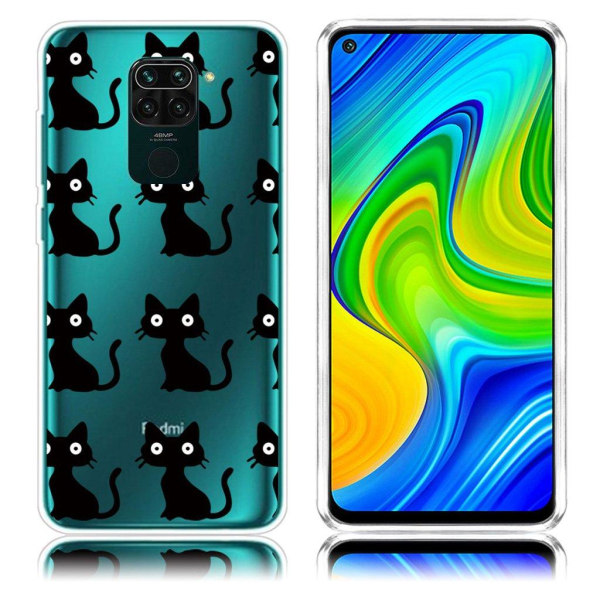 Deco Xiaomi Redmi Note 9 kuoret - Kissat Black