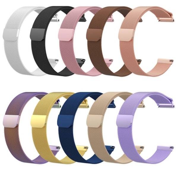 Fitbit Versa urlänk i rostfri stål meshlänk - Rosa och storlek S Rosa