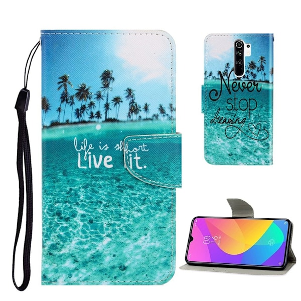 Wonderland Xiaomi Redmi 9 Flip etui - Never stop dreaming Blue