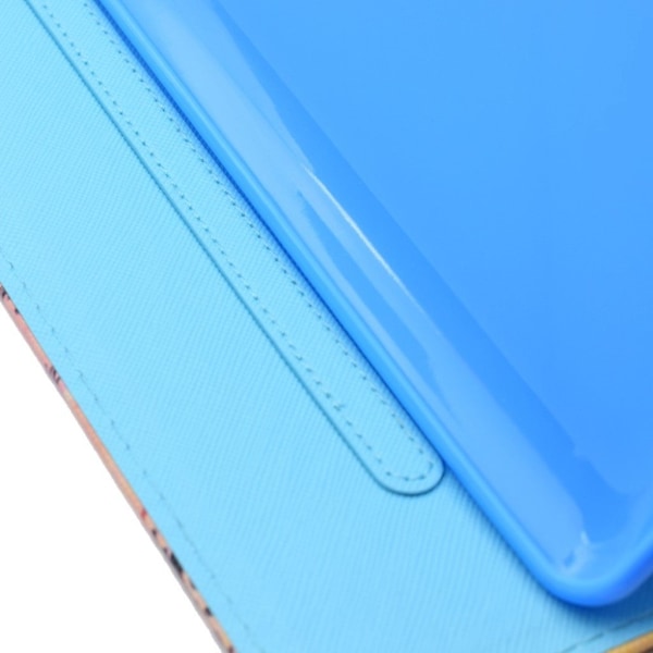 iPad 9.7 (2018)/9.7 (2017)/Air 2/Air 1 Skyddsfodral i PU läder stående med gulligt mönster - Glitter mönster multifärg