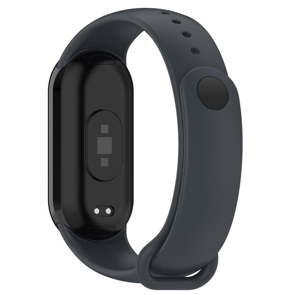 Xiaomi Smart Band 8 silikonrem med metallkontakt - Grå Silvergrå