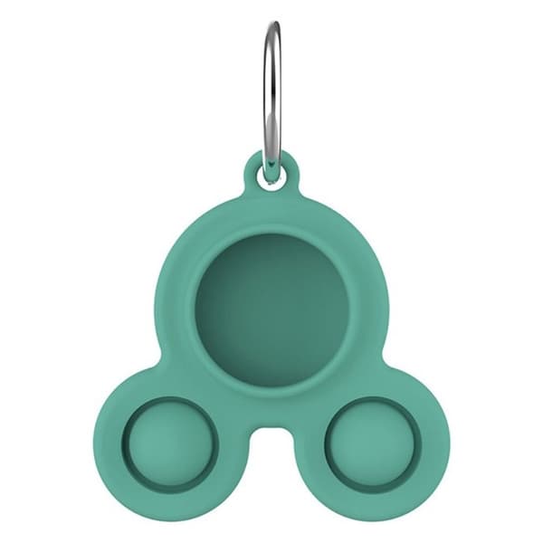 AirTags silikondeksel med dobbelt boblepress - Grønn Green