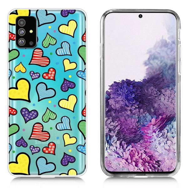 Deco Samsung Galaxy S20 cover - Hjerter Multicolor