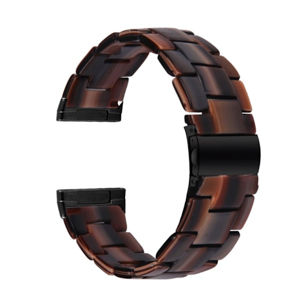 Fitbit Sense 2 / Versa 4 harpiksrem med metalspænde - Chokolade Brown